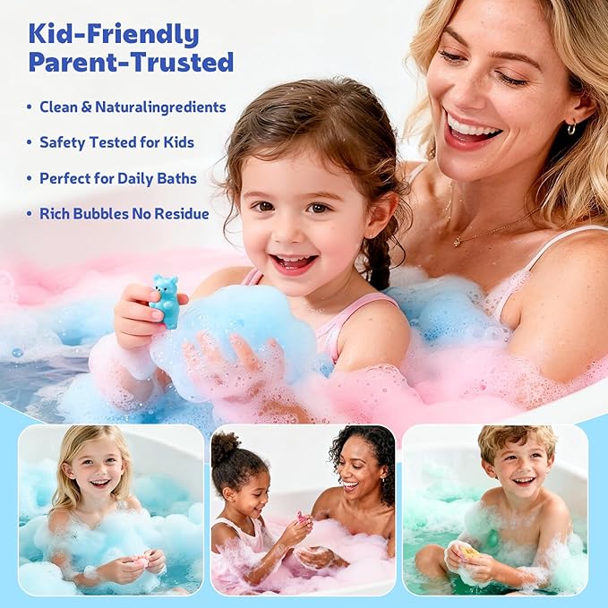 40 Kids Bath Bombs with Surprise Inside, Ocean & Jungle Animal Toys Gift Set with Natural Child-Safe Ingredients, Travel-Friendly Bath Bombs for Boys and Girls, Great for Birthdays, Christmas & Easter