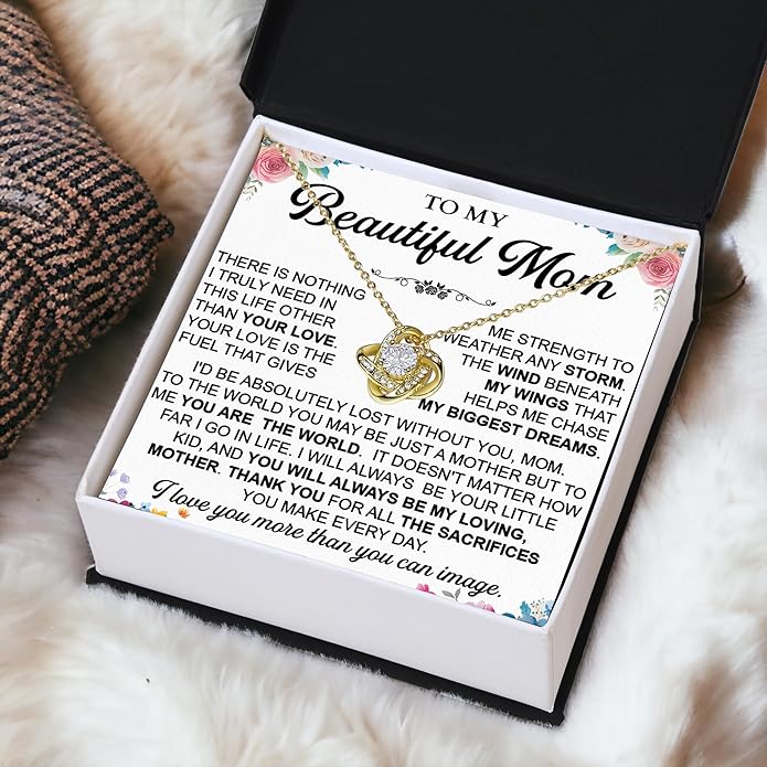 To My Mom Necklace, To My Badass Mom Necklace, To My Loving Mom Necklace From Son, Mother Daughter Necklace Gifts for Mom, Mothers Day Necklace Gift For Mom, Best Necklace Gifts For Mom