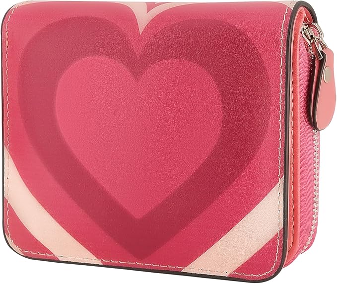 Genuine Small Wallet for Women, Slim RFID Blocking Credit Card Holder with ID Window, Compact Purses for Women with 27 Card Slots