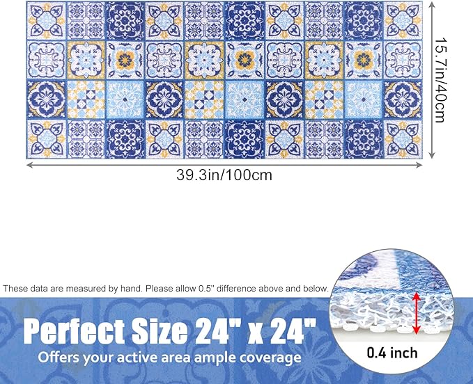 Bathtub Mat Shower Mat Non-Slip 16x 39 Inch, Soft Comfort Bath Mat with Drainage Holes, PVC Loofah Massage Bathmat for Shower, Tub, Bathroom, Wet Areas, Quick Drying