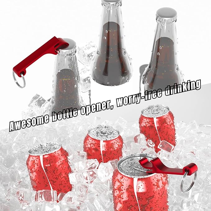 100 Pcs Personalized Bottle Opener Keychain Bulk, Custom Aluminum Beer Bottle Opener Engraved Your Own Text Logo Keychain Can Opener for Bar, Graduation, Party, Wedding Favors Gift (100 Pcs)