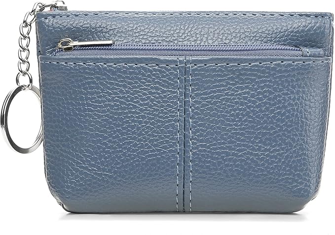 SENDEFN Leather Coin Purse for Women Small KeyChain Change Pouch Credit Card Holder