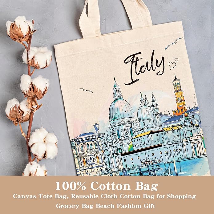 Canvas Tote Bag Gift - Funny Reusable Cloth Bags Vintage Totes Gifts for Women Shopping Grocery Lover Books Reader