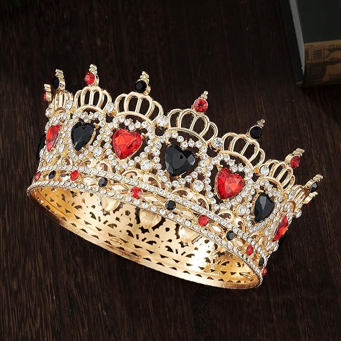Queen Crown Rhinestone Wedding Crowns and Tiaras for Women Costume Party Hair Accessories Princess Birthday Crown Crystal Bridal Crowns