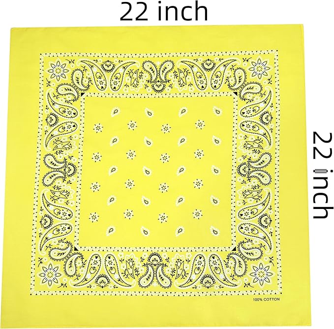 Vamqor Bandanas Gift Box 6 pack,Premium Super Soft 60s Cotton Paisley Bandannas Handkerchiefs for Men,Women and Kids