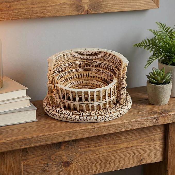 Mini Statue, Ancient Roman Architecture Resin Model Italian Decor Piece, Classic Rome Souvenir & Souvenirs, Perfect for Home Office Desktop Display Gifts