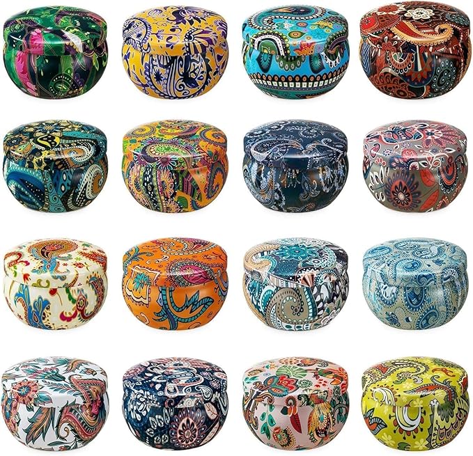 16 Pack Scented Candles Gift Set for Woman, Jar Candle, 2.5 oz Soy Wax Tin Candle-Ideal Gift for Travel Home Décor