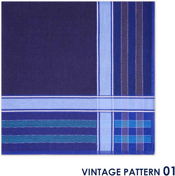 Selected Hanky 100% Cotton Handkerchiefs for Men