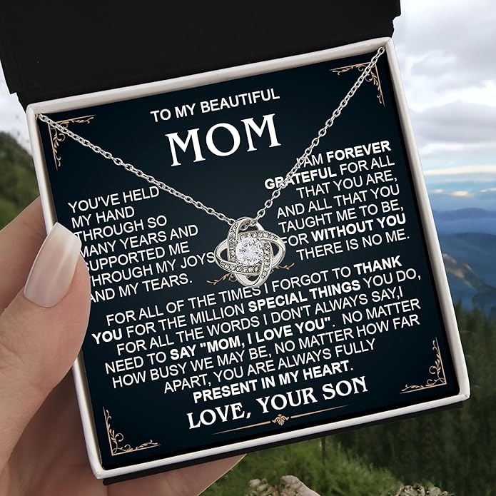 To My Mom Necklace, To My Badass Mom Necklace, To My Loving Mom Necklace From Son, Mother Daughter Necklace Gifts for Mom, Mothers Day Necklace Gift For Mom, Best Necklace Gifts For Mom