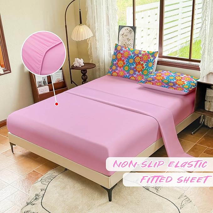 Full Size Bedding Sets Kids Bedding Sets for Girls, Galaxy Bedding 5 Pieces Bed in A Bag Full Size, Glitter Colorful Comforter for Girls