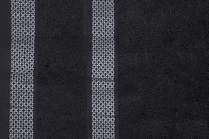 CASA COPENHAGEN Solitaire 4 Piece Bath Towel Set- Pine Grey, 600 GSM Designed in Denmark Made of Soft Egyptian Cotton for Bathroom, Kitchen & Shower