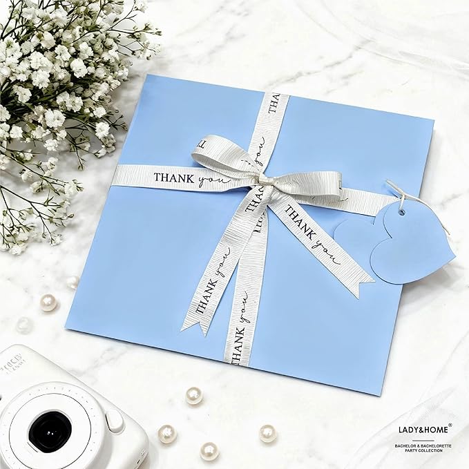 LADY&HOME Something Blue Embroidered Wedding Handkerchief - Mom,Dad,Daughter,Lace Bridal Hankies Wedding Gifts