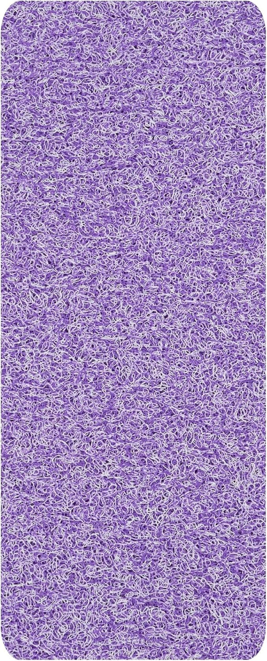 Non Slip Bathtub Mat Shower Mat for Tub - Loofah Bath Mats for Bathroom - 40x16 Bathtub Floor Mat - Textured Anti Slip Bath Mat Without Suction Cups - Secure Mat for Wet Areas (40x16 Purple)