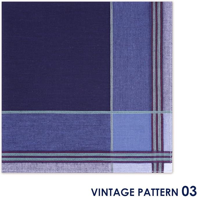 Selected Hanky 100% Cotton Handkerchiefs for Men