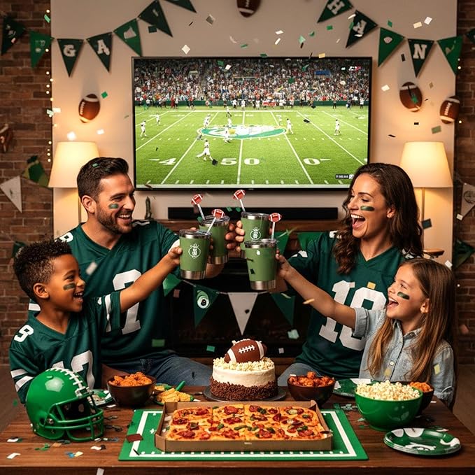 12 Pcs 7 Inch Football Swizzle Stir Sticks Glass Drink Stirrers Coffee Hot Cocoa Chocolate Bar Supplies Cocktail Stirrers Sports Club Cocktail Stick Decoration for Party Favors(Football)