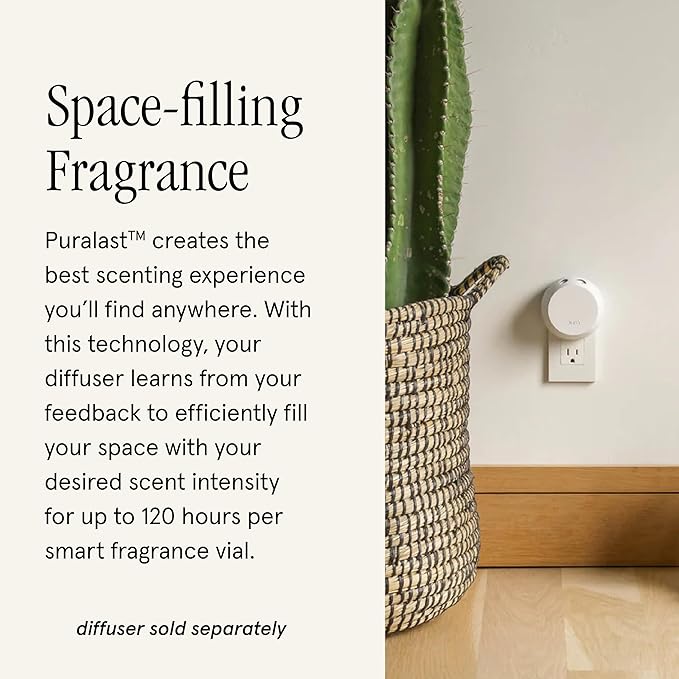 Pura & K. Hall Designs Home Scent Refill - Smart Home Air Diffuser - Up to 120-Hours of Premium Fragrance per Refill - Household Essential - Clean Diffuser Fragrance - 2 Pack, Lemon Sage