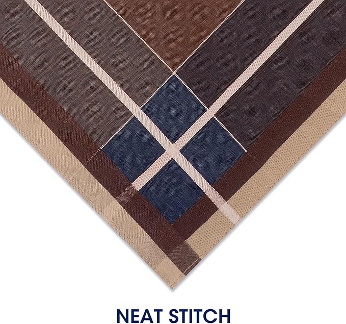 Selected Hanky 100% Cotton Handkerchiefs for Men