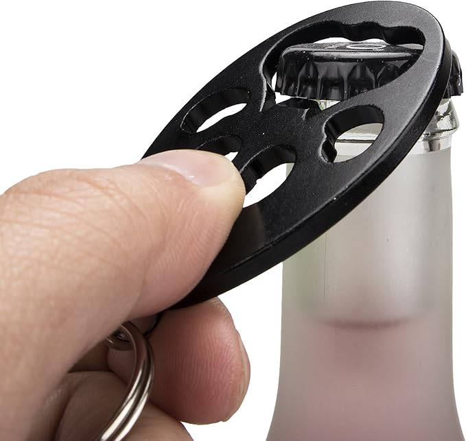 Swatom Dog Paw Keychain Bottle Opener Beer Opener Tool, Key Tag Chain Ring, 6 Piece