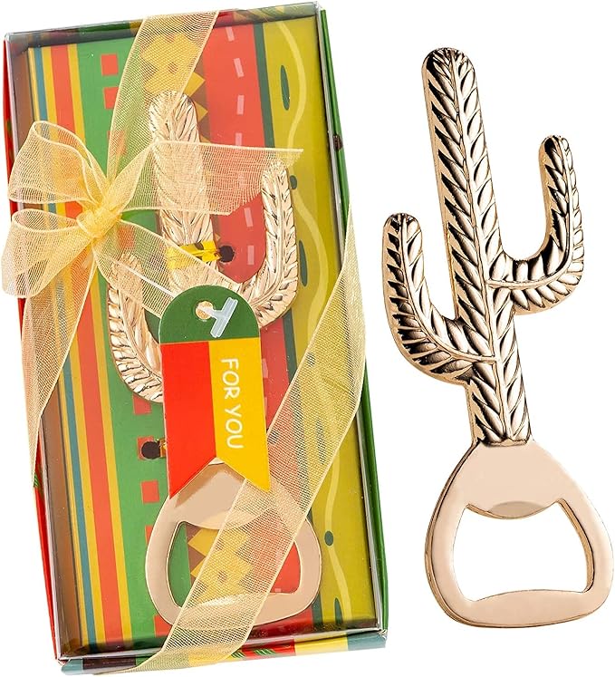 24 PCS Cactus Bottle Openers for Mexican Theme Party Favors Wedding Favors Bridal Shower Favors,Gifts,Souvenirs or Mexican Party Supplies and Decorations for Guests Mexico Centerpieces