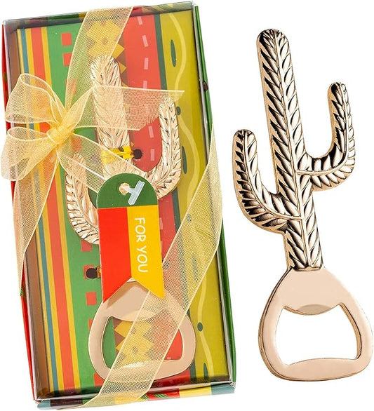 24 PCS Cactus Bottle Openers for Mexican Theme Party Favors Wedding Favors Bridal Shower Favors,Gifts,Souvenirs or Mexican Party Supplies and Decorations for Guests Mexico Centerpieces