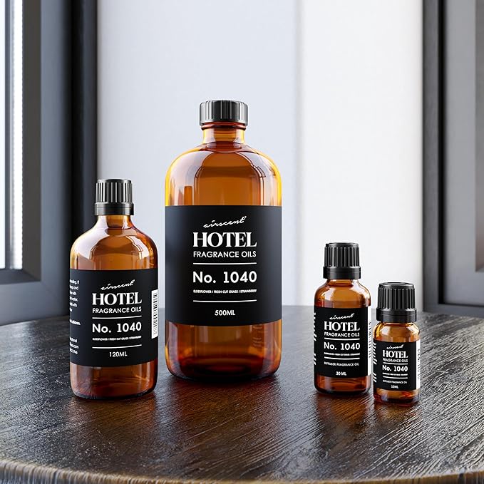 AirScent 50 Central Park Ritzy Hotel Fragrance No. 1040 - Elderflower Fresh Cut Grass Strawberry - Hotel Diffuser Oil for Ultrasonic and Waterless Diffusers and Crafting - 30 mL, 1 fl oz Bottle
