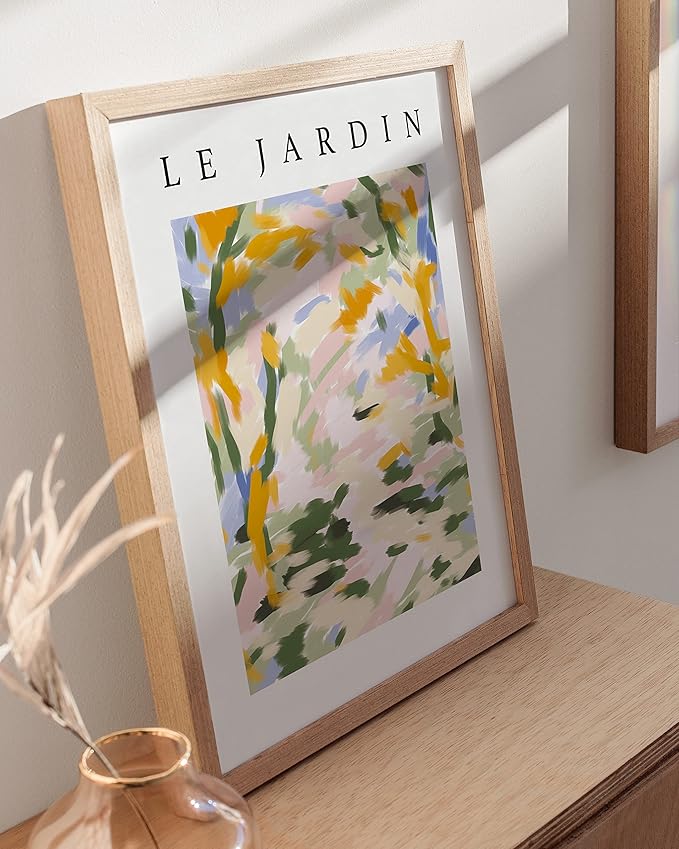 HAUS AND HUES Impressionist Art Posters, Danish Pastel Wall Decor, Artsy Aesthetic Prints, Art Exhibition Poster (Unframed, 12x16)
