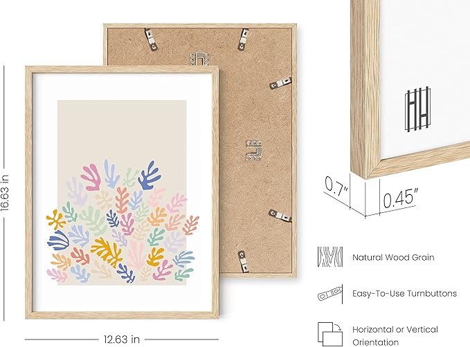 HAUS AND HUES Henri Matisse Prints, Matisse Exhibition Poster, Danish Pastel Wall Art, Aesthetic Pastel Room Decor (Beige Framed, 12x16)