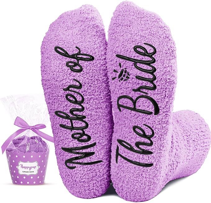 HAPPYPOP Wedding Gifts for Mother - Mother of the Groom & Bride Gifts, Mom in Law Socks