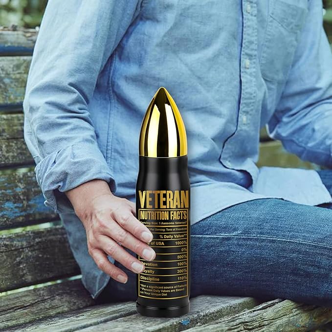 Veteran Gifts – Veteran Tumbler, Tumbler for Veterans, Army, Navy, Air Force, Marine Corps – Christmas, Xmas Birthday, Veterans Day Gift for Men, Him