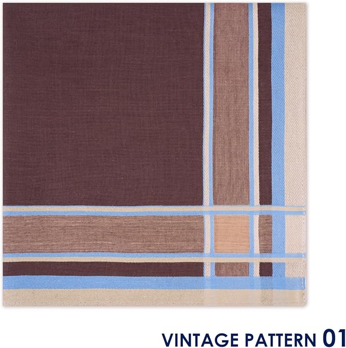 Selected Hanky 100% Cotton Handkerchiefs for Men