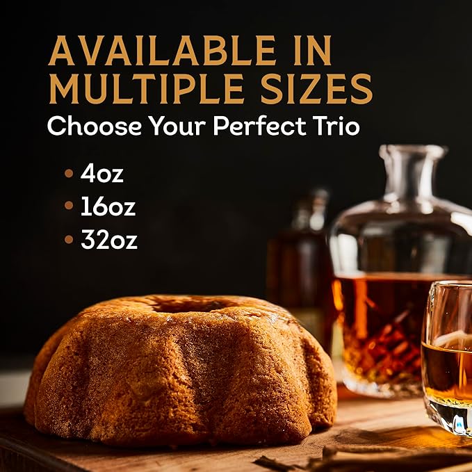 TORTUGA Kentucky Bourbon Butter Cake - 32oz Cake - The Perfect Premium Gourmet Gift for Stocking Stuffers, Gift Baskets, and Christmas Gifts - Great Cakes for Delivery