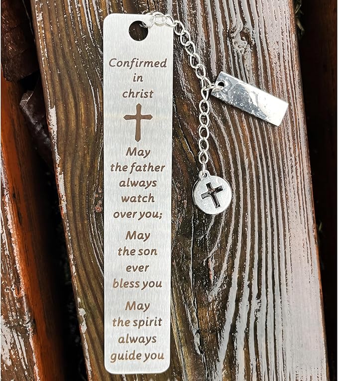 Christian Bookmark Gifts for Women Girls Boys, Inspirational Religious Book Mark Markers Faith (Confirmed in Christ)