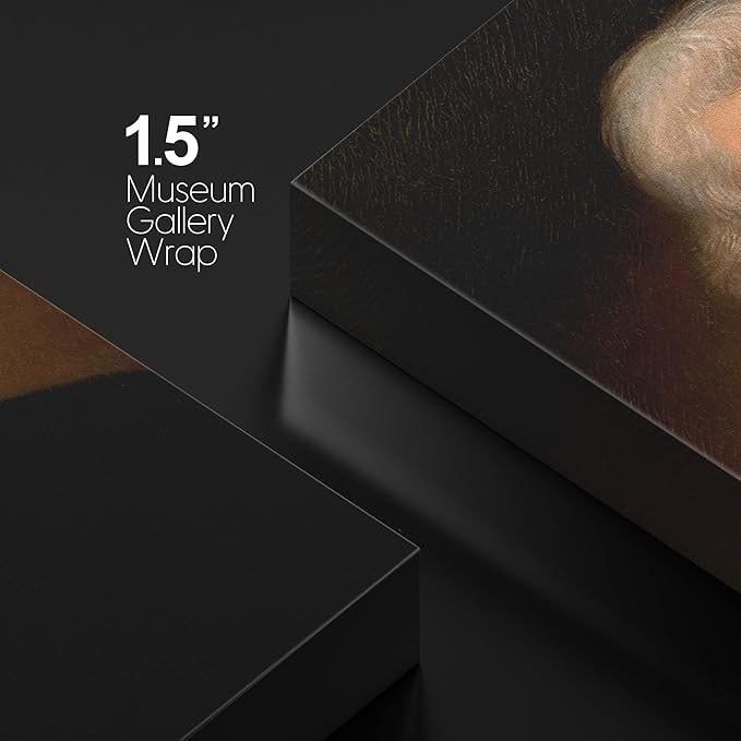 wall26 - Portrait of Thomas Jefferson by Rembrandt Peale (3rd President of The United States) - American Presidents Series - Canvas Wall Art Gallery Wrap Ready to Hang - 32x48 inches