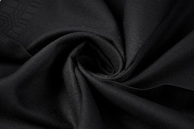 RDS HANKYTEX Men's Handkerchiefs,100% Soft Cotton,Black Hankie,Pack of 6