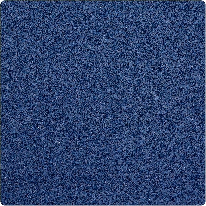Square Shower Mat - Non Slip Shower Mats for Inside Shower - Extra Large 31x31 Shower Floor Mat Non Slip - Square Bath Mat for Shower - Secure Anti Slip Loofah Shower Bath Mat (31x31 Navy)