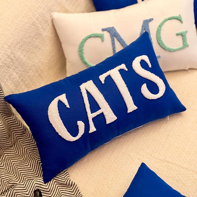 Custom Monogram Pillow - Personalized Embroidered Pillow - Customized Letter Monogrammed Pillows - Customized Pillow Gift for Couple - Home Decorations Gift - House Warming Gifts New Home
