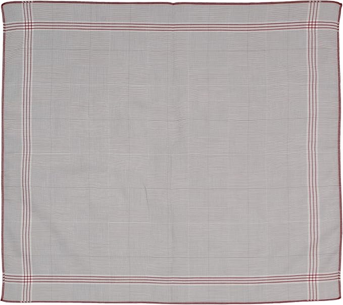 Caruso Italy 100% Cotton Men's Italia Handkerchief | Luxurious, Soft, and Ultra-Absorbent Handkerchief For Men | 50cm X 50cm