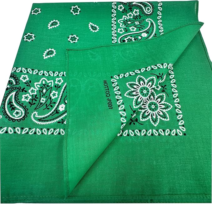 Vamqor Bandanas Gift Box 6 pack,Premium Super Soft 60s Cotton Paisley Bandannas Handkerchiefs for Men,Women and Kids