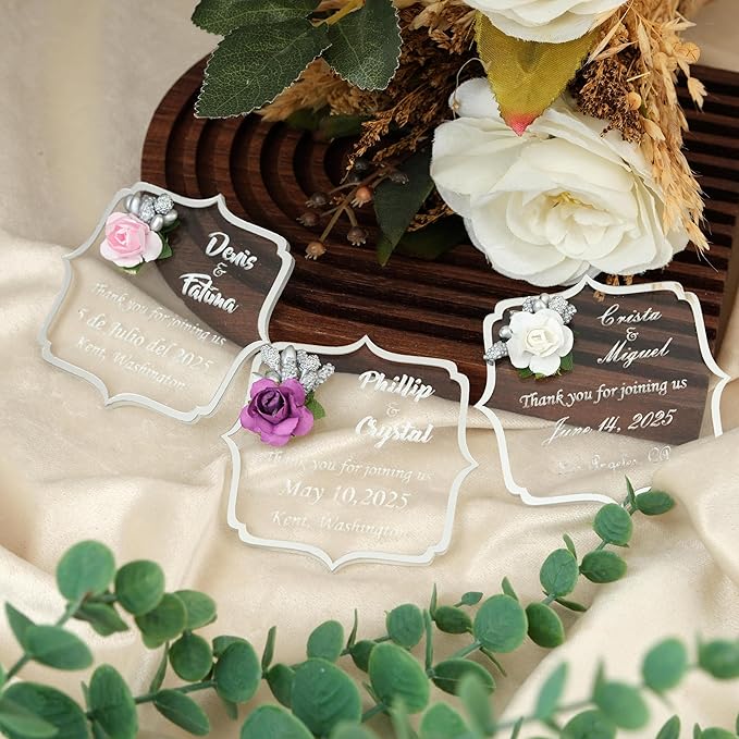 Wedding Favors Magnet for Guests Bulk 100 - Favors Magnet - Wedding Favors and Party Magnets - Pack of 10-300 - Birthday and Party Magnets - Personalized Favor Magnet - Wedding Favors - Party Favors