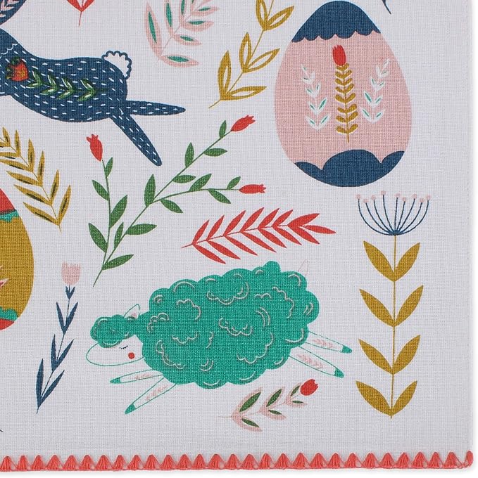 DII Easter Folk Collection, Kitchen Tabletop, Placemat Set, Easter Folk, 6 Piece