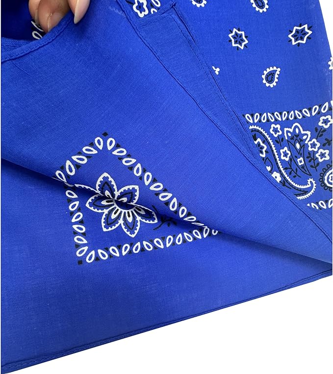 Vamqor Bandanas Gift Box 6 pack,Premium Super Soft 60s Cotton Paisley Bandannas Handkerchiefs for Men,Women and Kids