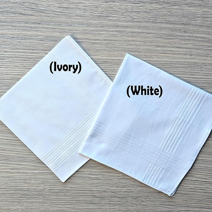 Father of the Bride Gift from Daughter Custom Handkerchief - Personalized Embroidered Hanky For the Wedding Day, Something Blue For Brides, Bridesmaids, Dads and Moms & Wedding Keepsake