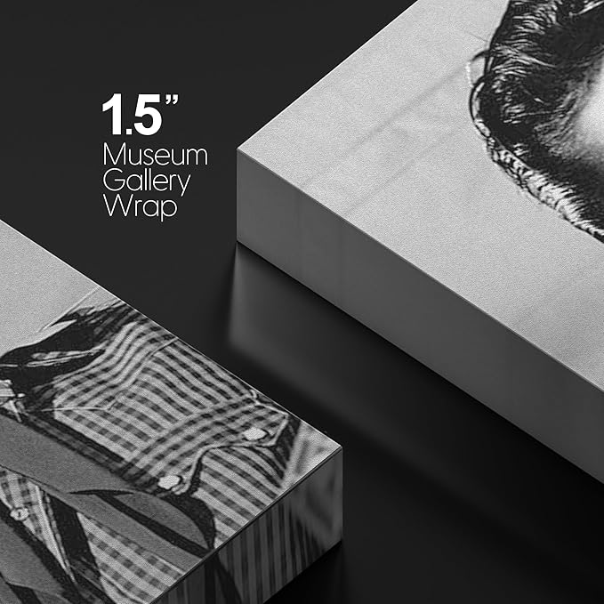 wall26 Canvas Print Wall Art Famous Celebrity Musician Rock & Roll Elvis Presley Historic Classic Photography Realism Traditional Portrait Vintage Retro for Living Room, Bedroom, Office - 32"x48"