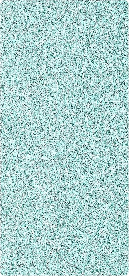 Anti Slip Shower Mat - Non Slip Shower Mats for Inside Shower - Large 47x24 Loofah Shower Floor Mat Non Slip - Bath Mat for Shower - Secure Mat Without Suction Cups (47x24 Aqua Green)