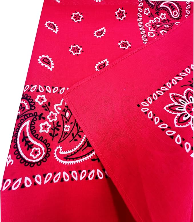 Vamqor Bandanas Gift Box 6 pack,Premium Super Soft 60s Cotton Paisley Bandannas Handkerchiefs for Men,Women and Kids