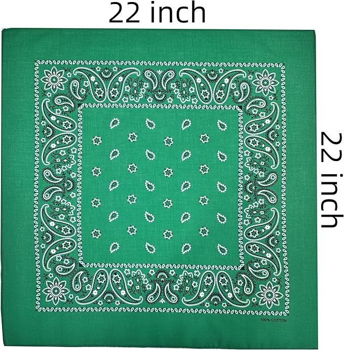 Vamqor Bandanas Gift Box 6 pack,Premium Super Soft 60s Cotton Paisley Bandannas Handkerchiefs for Men,Women and Kids