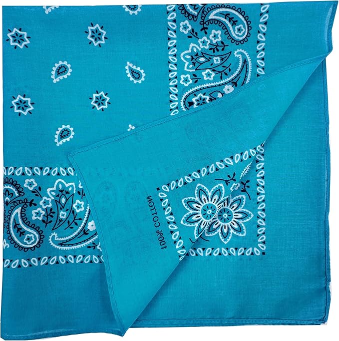 Vamqor Bandanas Gift Box 6 pack,Premium Super Soft 60s Cotton Paisley Bandannas Handkerchiefs for Men,Women and Kids