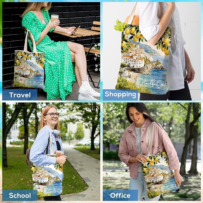 Europe Travel Souvenirs Gifts Tote Bags Reusable Grocery Bags London Paris Switzerland Gifts for Women
