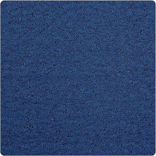 Enkosi Loofah Shower Mat Non-Slip - Anti-Slip Bath Mat for Inside Showers, Tub, Bathtub, Bathroom - Quick Dry PVC with Drain Holes - Cushioned Safety Grip - Secure for Kids and Elderly (Navy 24x24)