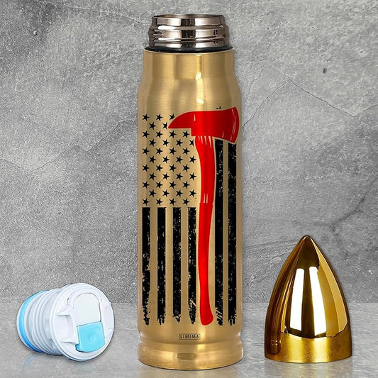 Firefighter Gifts – 17oz Tumbler for Men, Him, Fireman, Dad, Husband, Grandpa – Christmas, Xmas Retirement, Graduation, Birthday Gift for Firefighters, Firefighter Appreciation